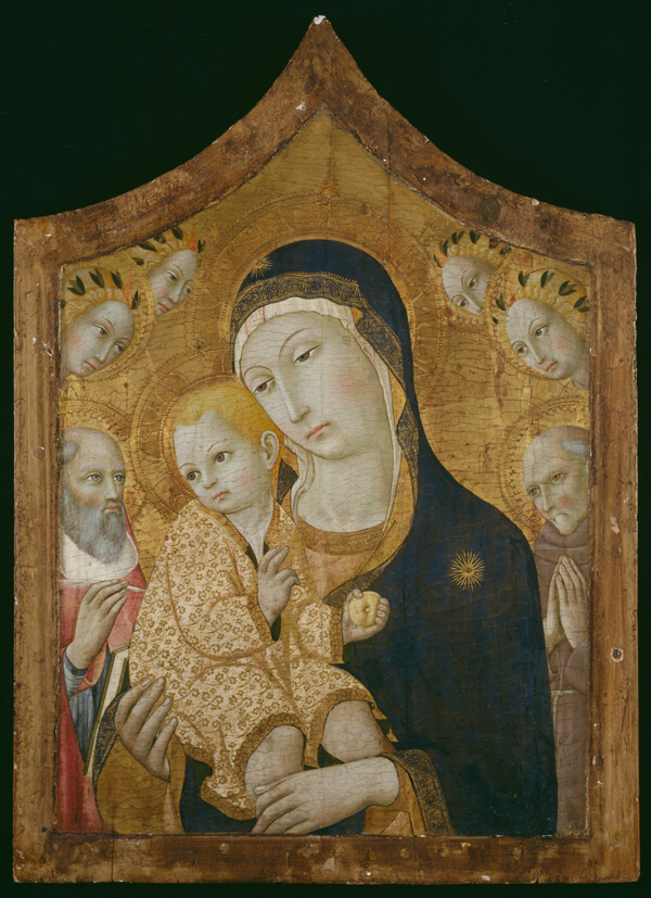Virgin and Child with Saints Jerome, Bernardino of Siena, and Angels