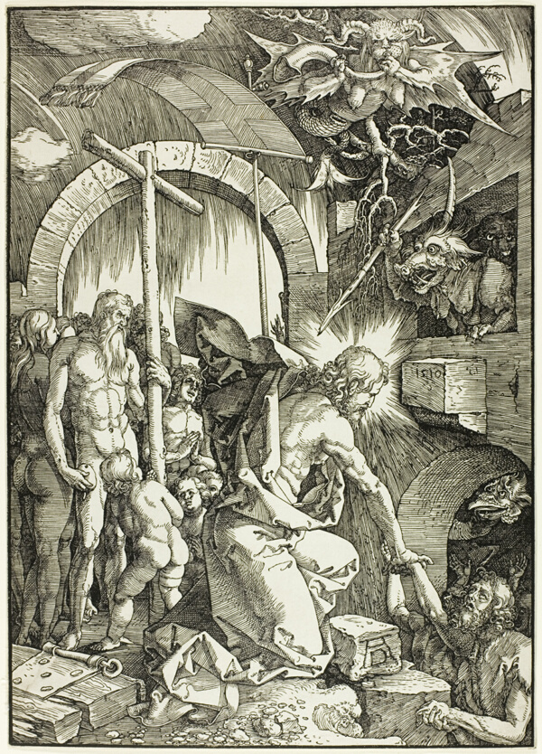 The Harrowing of Hell - Christ in Limbo, plate nine from The Large Passion