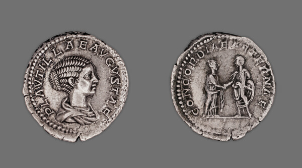 Denarius (Coin) Portraying Plautilla