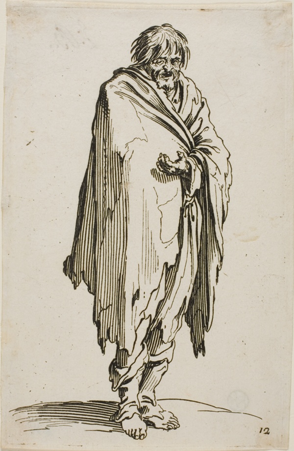 Beggar without Hat or Shoes, plate twelve from The Beggars