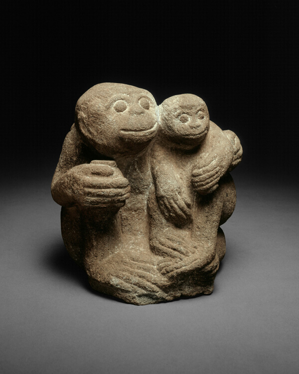 Simian Mother and Child