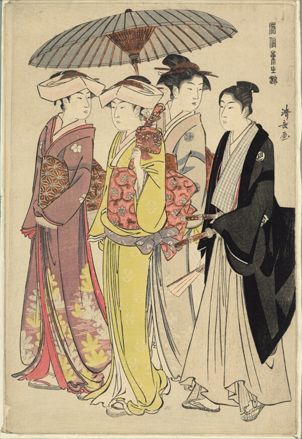 A Lady with Three Servants, from the series 