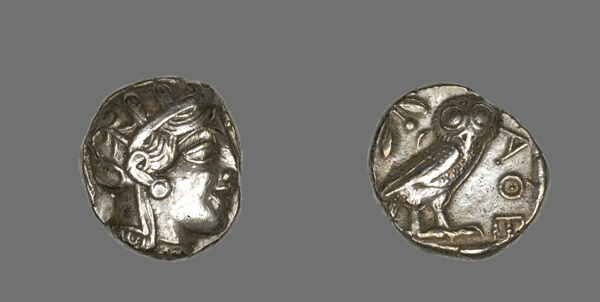 Tetradrachm (Coin) Depicting the Goddess Athena