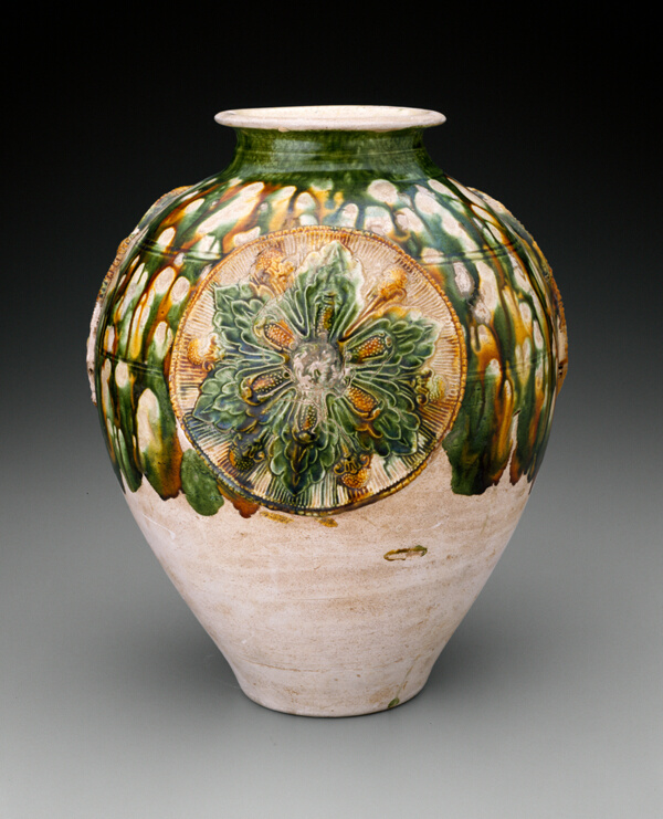 Jar with Floral Medallions
