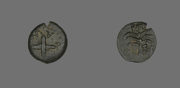 Coin Depicting Shields and Spears