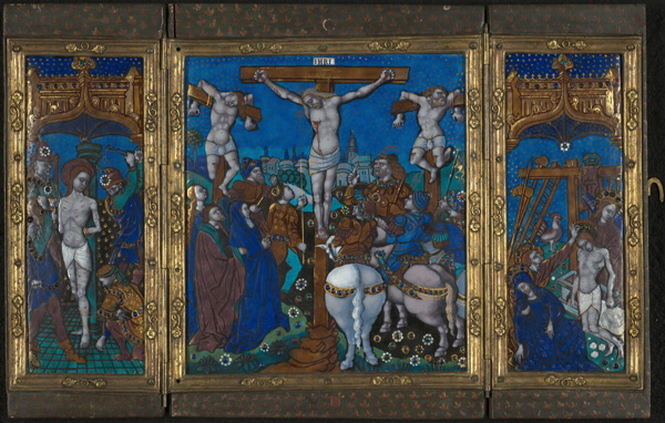 Triptych with The Crucifixion, The Flagellation, and The Entombment