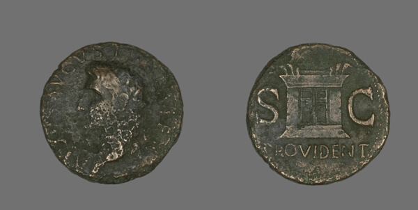 As (Coin) Portraying Emperor Augustus