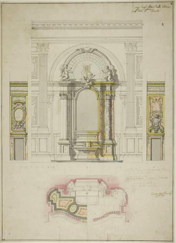 Design for an Altar in the Church of the Confraternity of Santissima Trinita, Turin