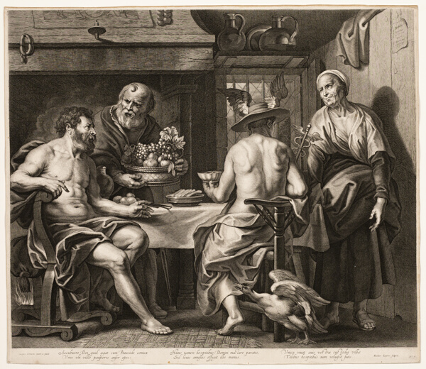 Jupiter and Mercury with Baucis and Philemon