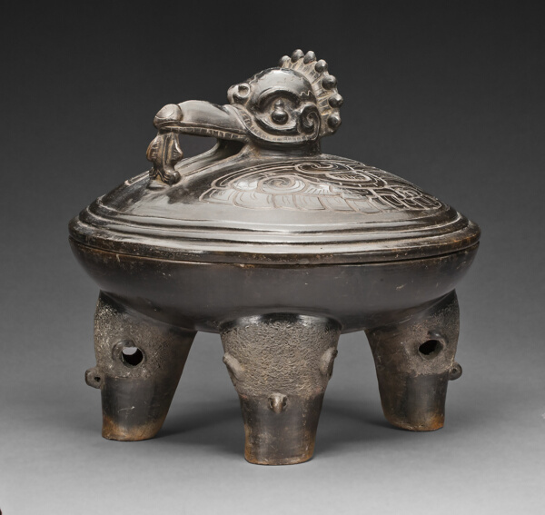 Covered Vessel with the Principal Bird and Peccary Heads