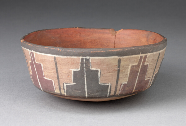 Bowl with Repeated Stepped Motif