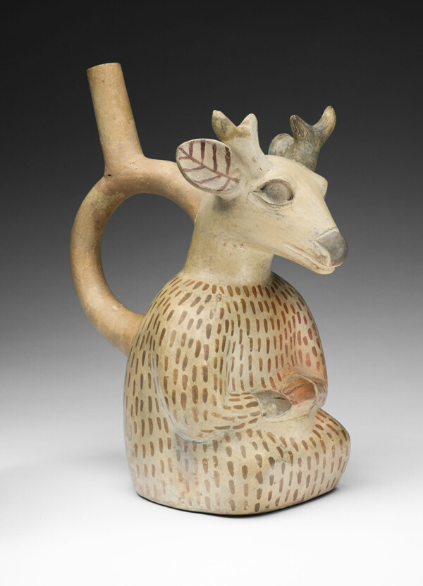 Vessel in the Form of a Deer Impersonator