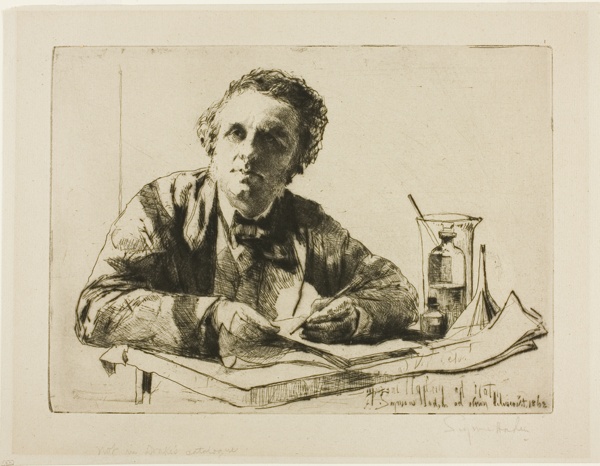 Portrait of Francis Seymour Haden, No. 2 (While Etching)
