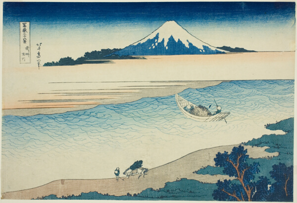 Tama River in Musashi Province (Bushu Tamagawa), from the series 