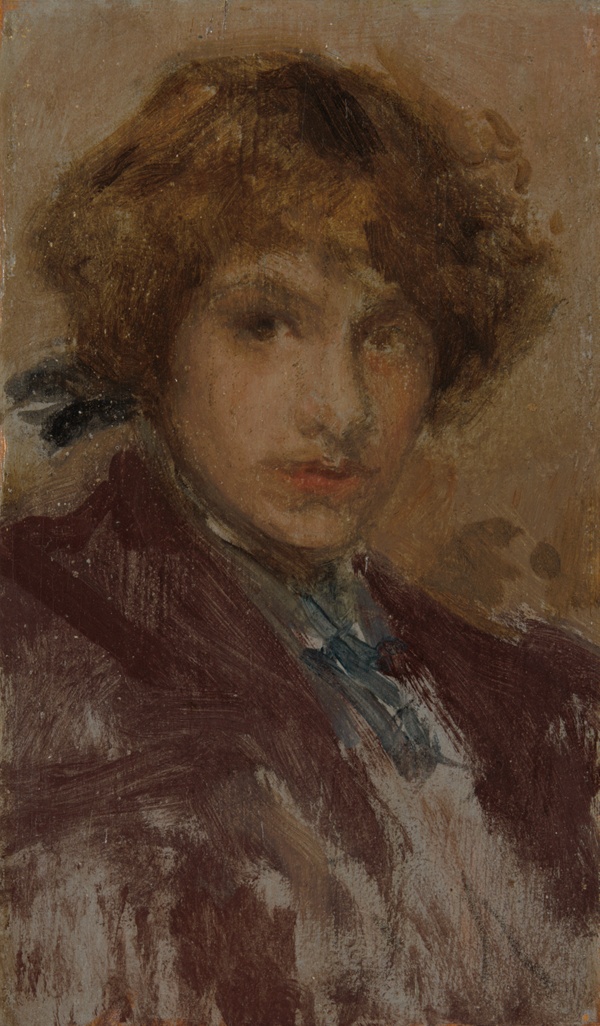 Study of a Girl's Head and Shoulders