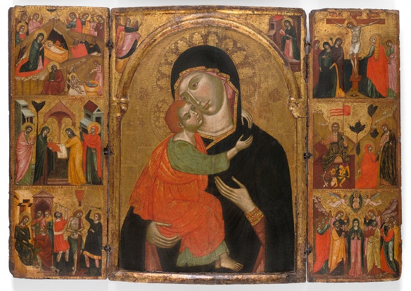 Triptych of the Virgin and Child with Scenes from the Life of Christ