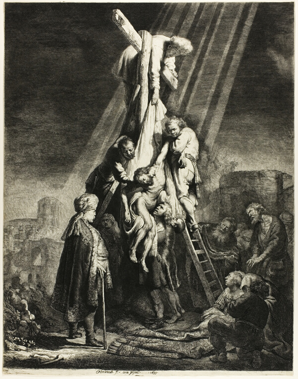 The Descent from the Cross: Second Plate