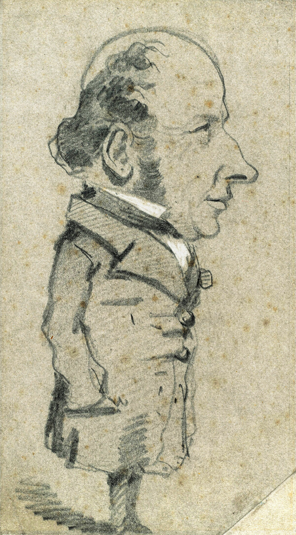Caricature of Eugène Marcel
