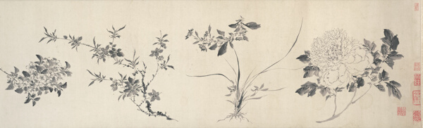 Flowers of the Four Seasons 四季花卉图