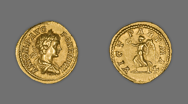 Aureus (Coin) Portraying Emperor Caracalla