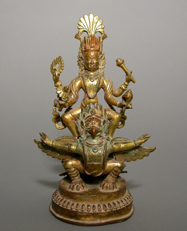 God Vishnu Astride His Mount, Garuda