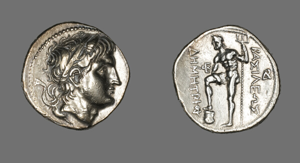 Tetradrachm (Coin) Portraying Demetrios I of Macedonia