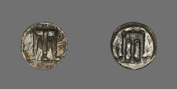 Stater (Coin) Depicting a Tripod