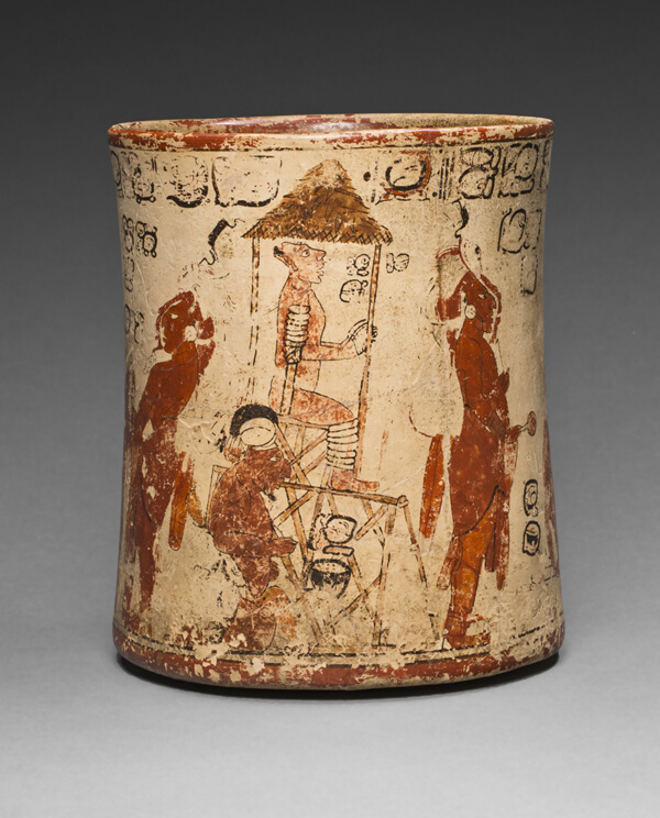 Vessel Depicting a Sacrificial Ceremony for a Royal Accession
