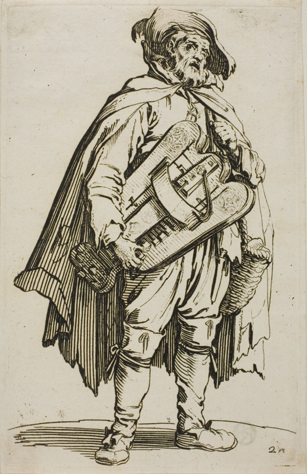 The Hurdy-Gurdy Player, plate two from The Beggars