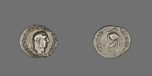 Denarius (Coin) Portraying Emperor Vitellius