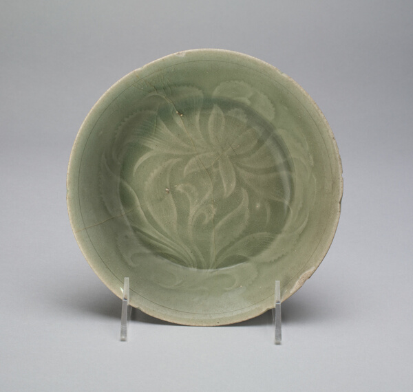 Bowl with Stylized Flowers and Leaves