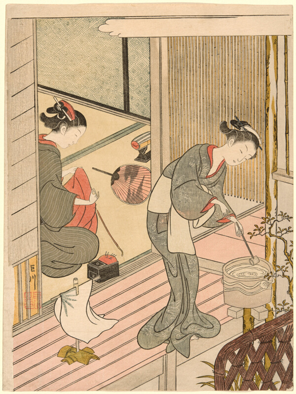 Returning Sails of the Towel Rack (Tenugui-kake no kihan), from the series 