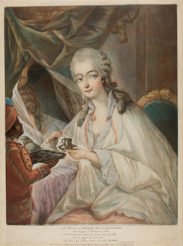 Jeanne Bécu, Comtesse Du Barry, and her servant Zamor