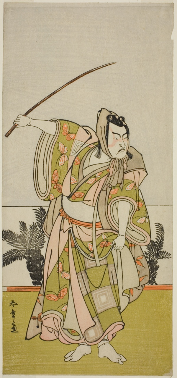 The Actor Ichikawa Danzo IV as Soga no Goro Tokimune in the Play Chigo Suzuri Aoyagi Soga, Performed at the Nakamura Theater in the First Month, 1777