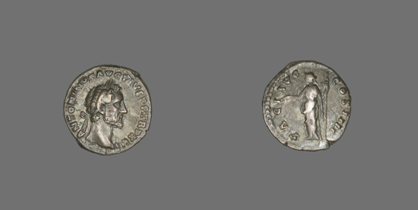 Denarius (Coin) Portraying Emperor Antoninus Pius