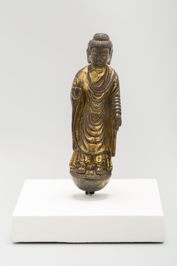Buddha, Standing with Hand in Gesture of Reassurance (Abhaymudra)