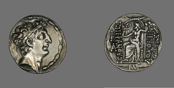 Tetradrachm (Coin) Portraying Emperor Antiochos VIII Grypos