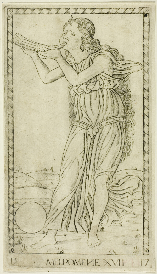 Melpomene, plate seventeen from Apollo and the Muses