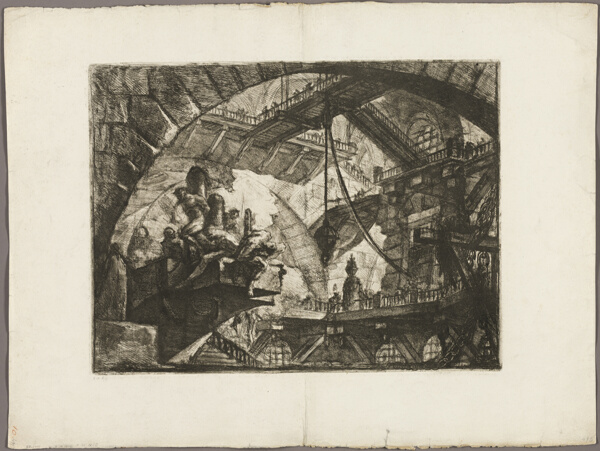 Prisoners on a Projecting Platform, plate 10 from Imaginary Prisons
