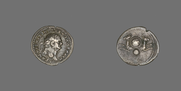 Denarius (Coin) Portraying Emperor Vespasian
