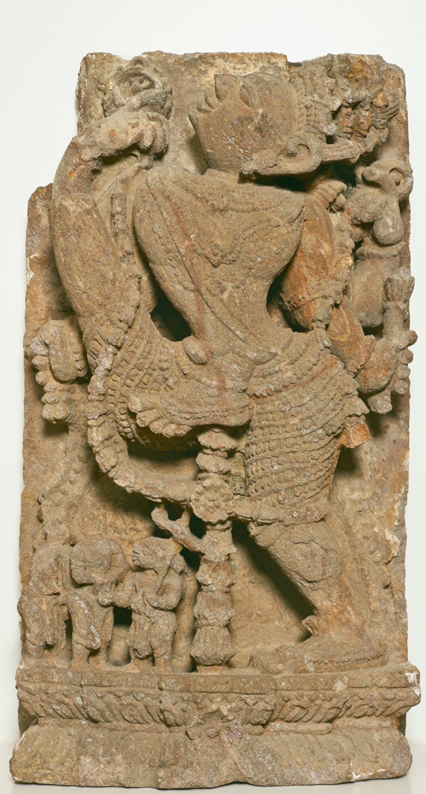 God Vishnu Measures the Universe in Three Strides (Trivikrama)