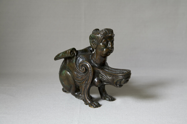 Oil Lamp in the Form of a Sphinx