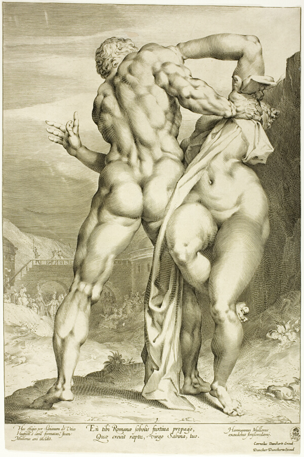 The Rape of a Sabine Woman, View from Behind