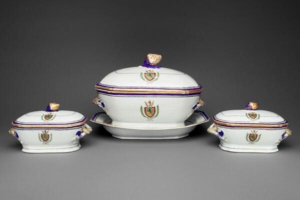 Tureen with Cover and Stand