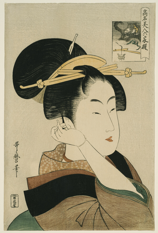 Tatsumi Roko, from the series “Renowned Beauties Likened to the Six Immortal Poets