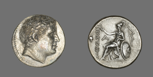 Tetradrachm (Coin) Portraying Philetairos of Pergamon