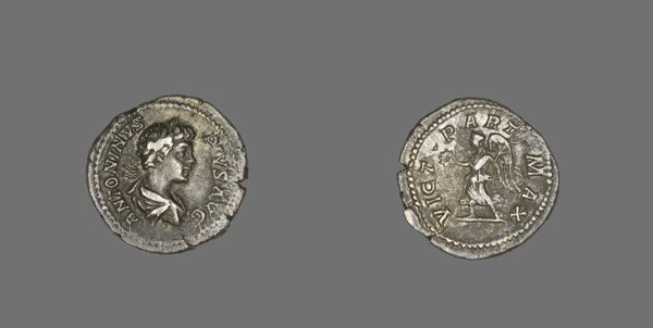 Denarius (Coin) Portraying Emperor Caracalla