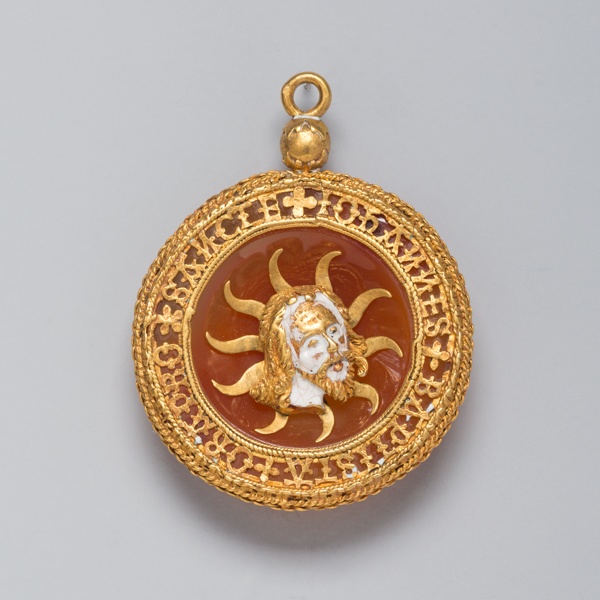Hat Badge with the Head of Saint John the Baptist Adapted as a Pendant