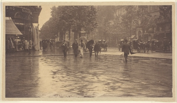 A Wet Day on the Boulevard, Paris
