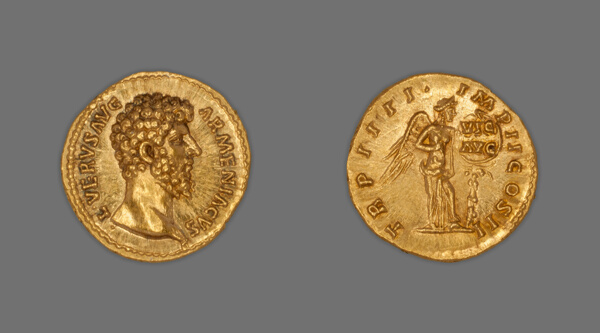 Aureus (Coin) Portraying Emperor Lucius Verus